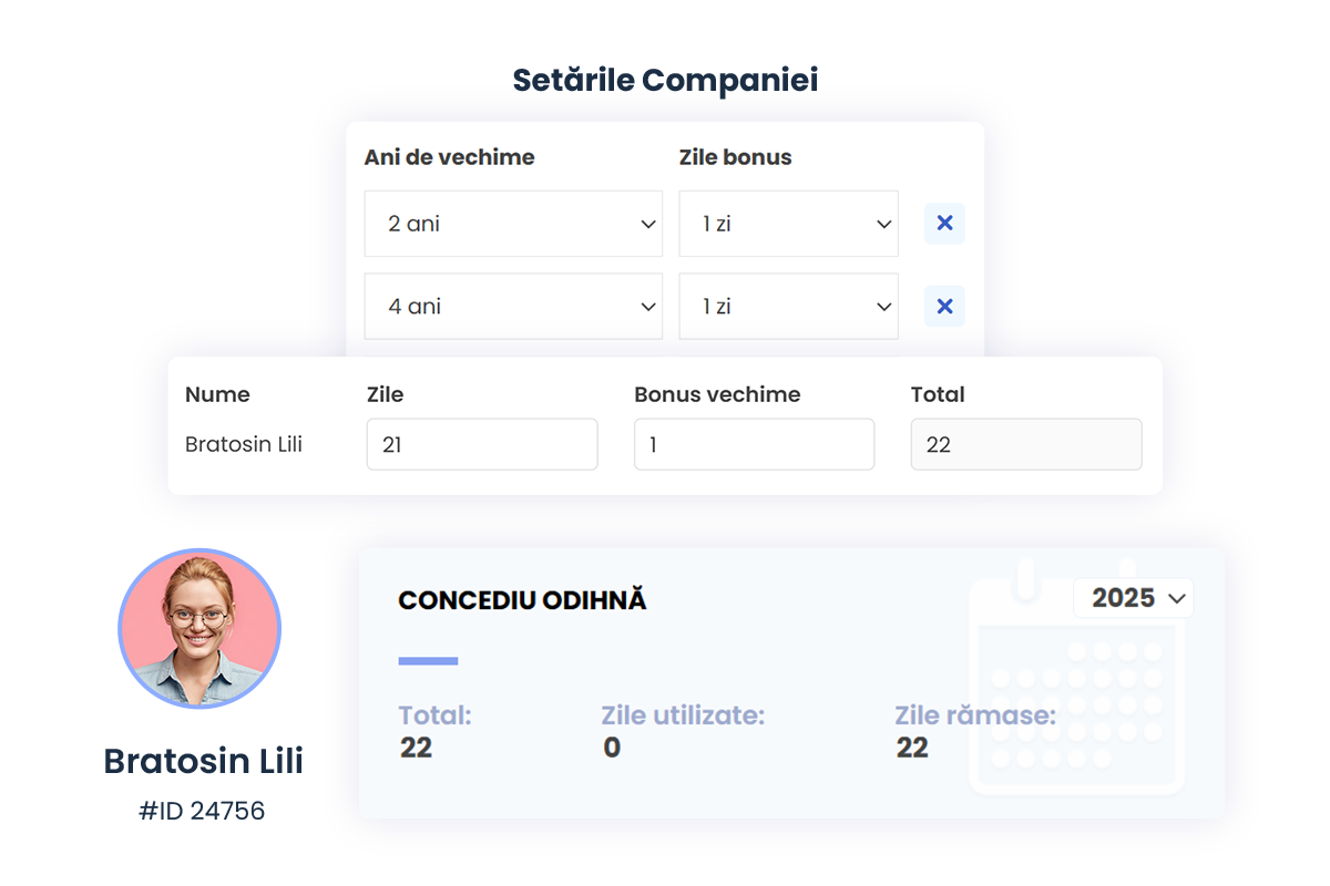 profil angajat ani vechime zile libere setari no white no lines