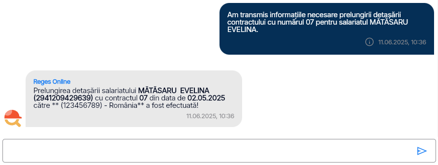 Imagine ilustrativă pași pentru modificareacontractului unui salariat în Reges Online - Pasul 6