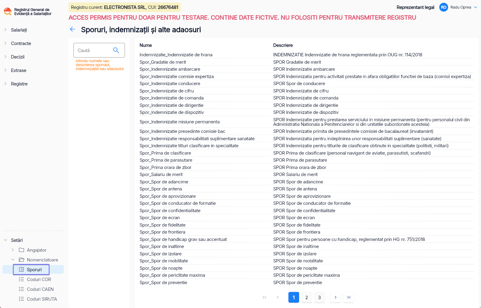 Imagine ilustrativă cu pașii pentru vizualizarea listei complete a sporurilor, indemnizaților și a altor adaosuri
